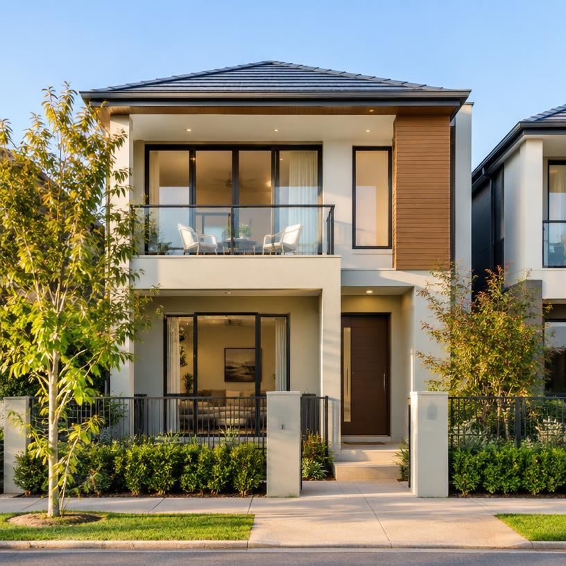 Contemporary Townhome Pair